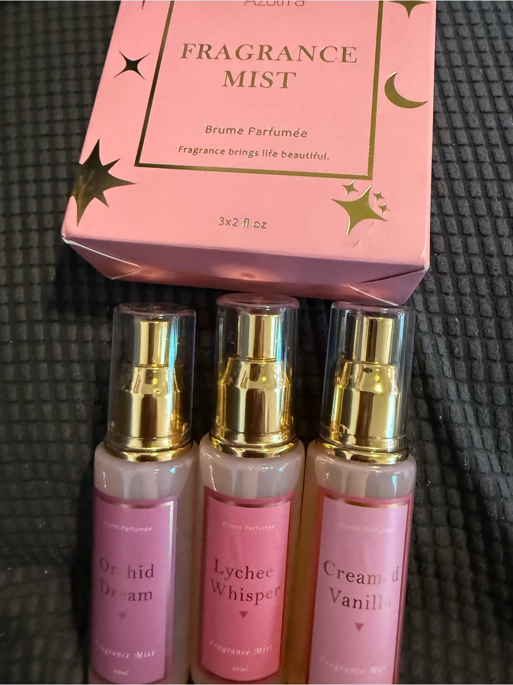Fragrance Mist Trio - Pink Lychee Whisper, Orchid Dream & Creamed Vanilla